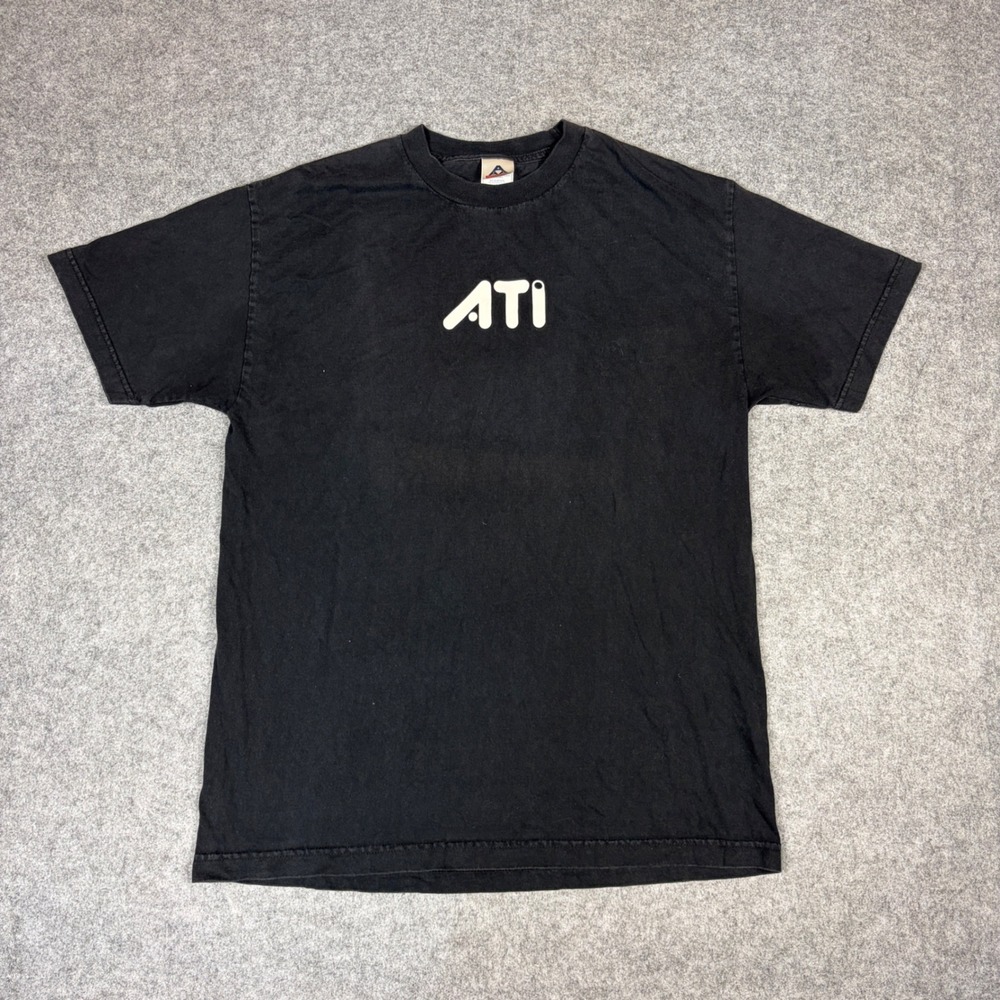 Vintage ATI Technologies Gamers Want It Promo T-Shirt Black AAA Tag Large